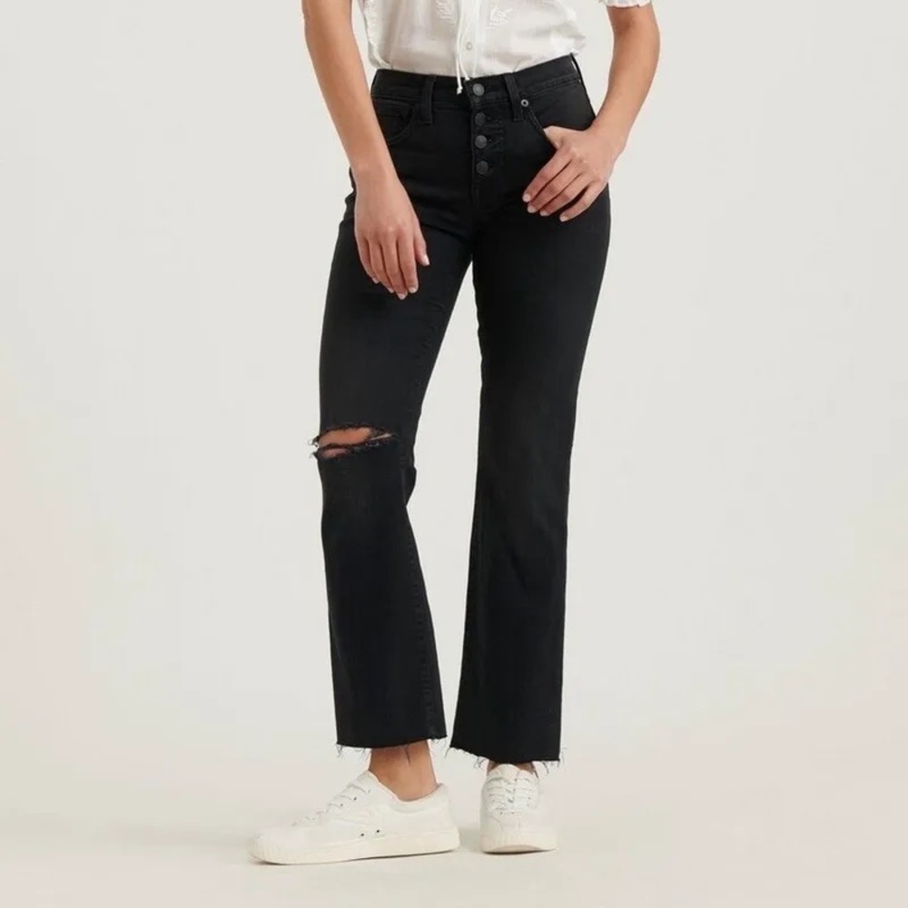 🍀 Lucky Brand Mid Rise Ava Crop Mini Boot Jeans